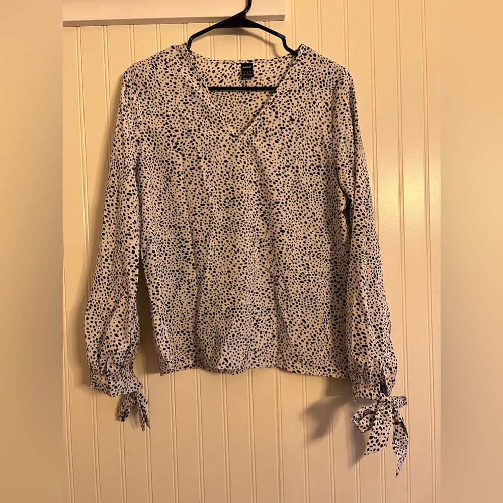 Shein Black and White Blouse